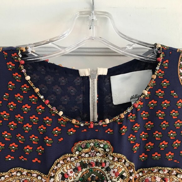 3.1 Phillip Lim | Paisley Silk Shift Dress - Picture 3 of 13